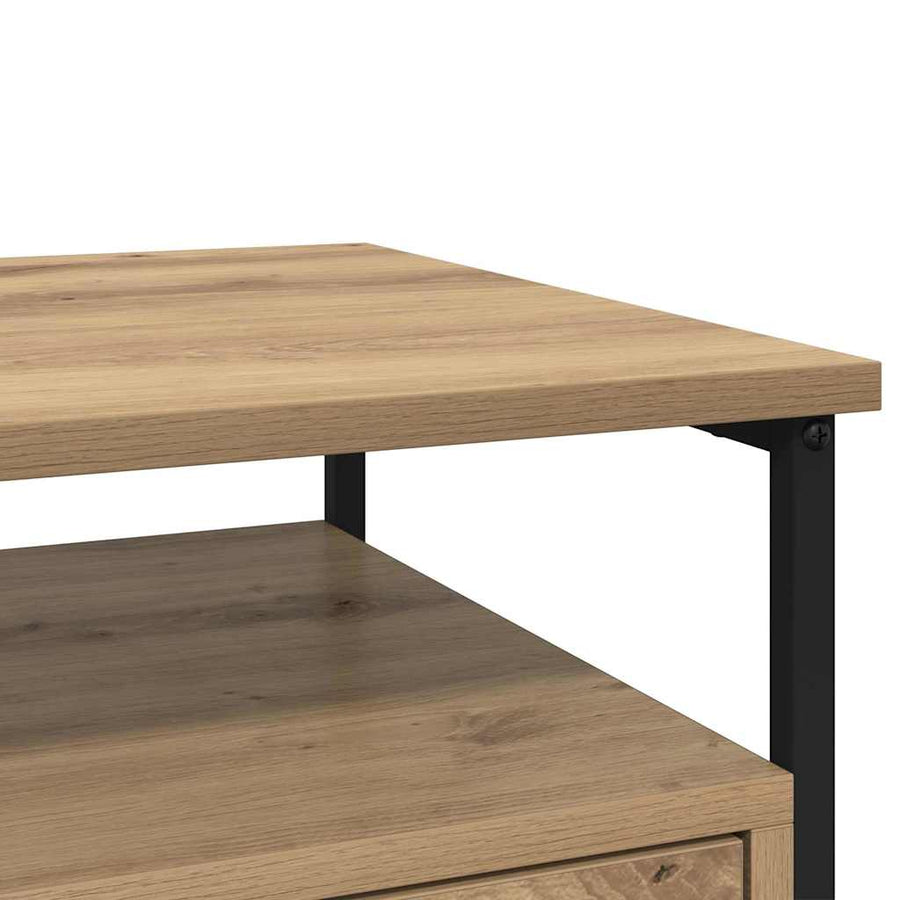 Nachtkastje met lade Artisan Eiken 40 x 42 x 55 cm Bewerkt hout