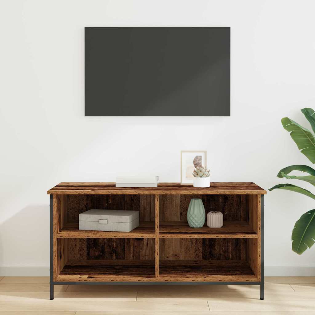 TV-kast Oud Hout 100 x 40 x 50 cm Bewerkt hout