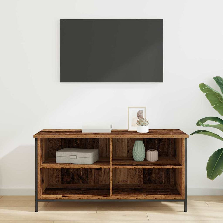 TV-kast Oud Hout 100 x 40 x 50 cm Bewerkt hout