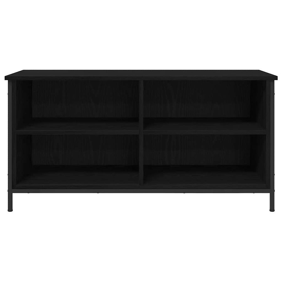 TV-kast Zwart Eiken 100 x 40 x 50 cm Bewerkt hout