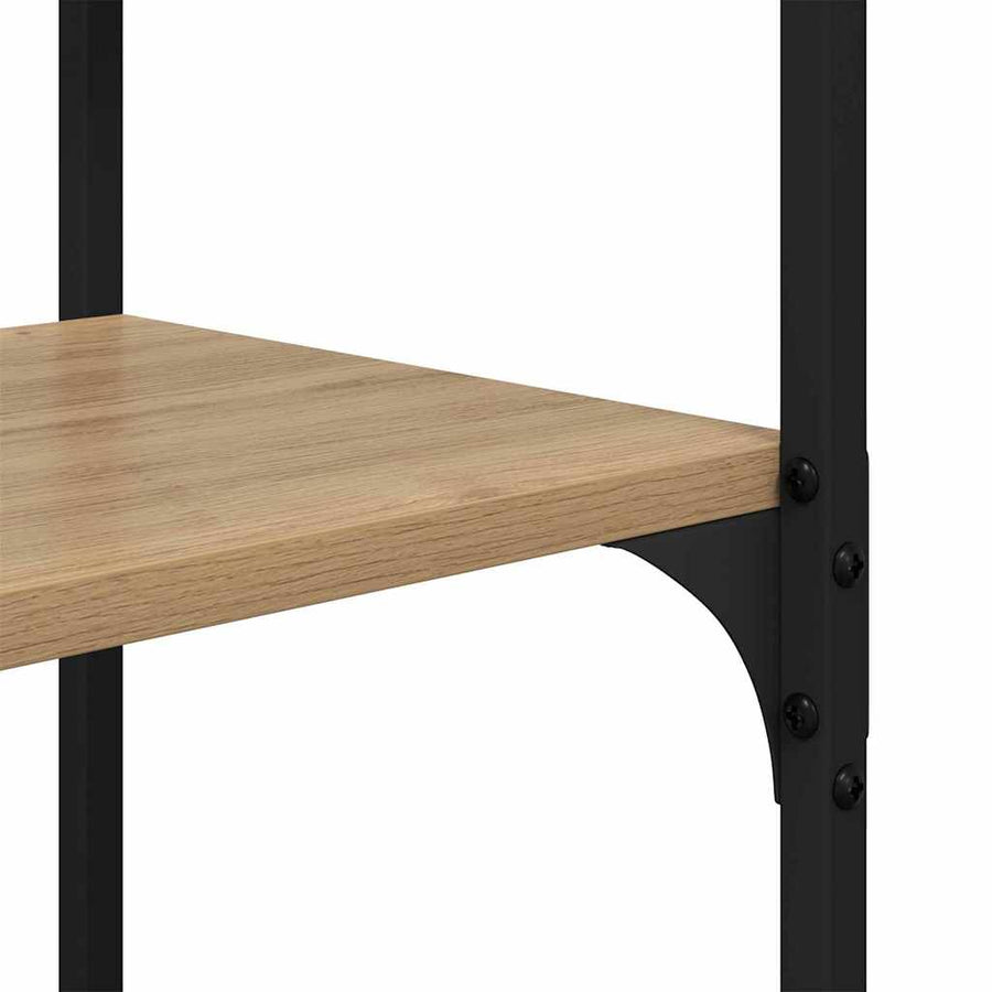 Boekenkast artisanaal eikenkleurig 100 x 32 x 170 cm