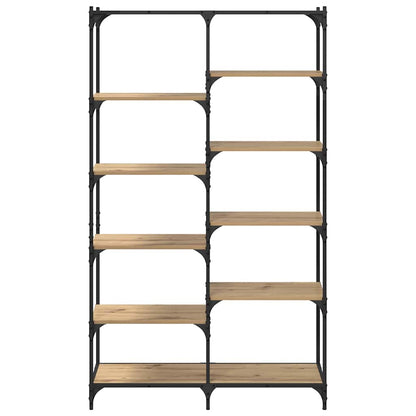 Boekenkast artisanaal eikenkleurig 100 x 32 x 170 cm