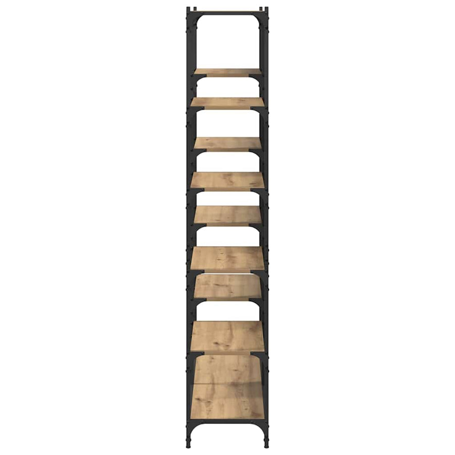 Boekenkast artisanaal eikenkleurig 100 x 32 x 170 cm