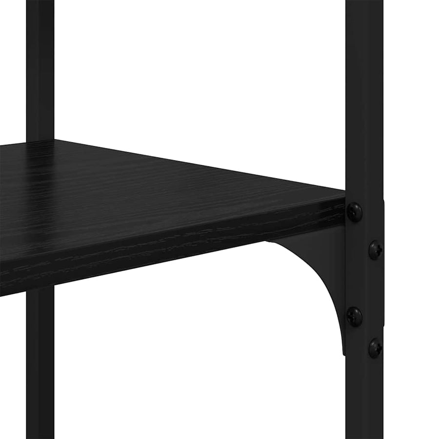 Boekenkast Zwart eiken 100 x 32 x 170 cm Bewerkt hout