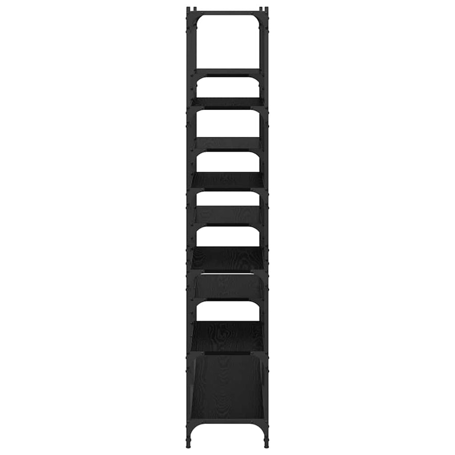 Boekenkast Zwart eiken 100 x 32 x 170 cm Bewerkt hout