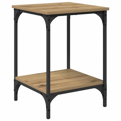 Salontafel Artisan Eiken 40 x 40 x 55 cm Bewerkt hout