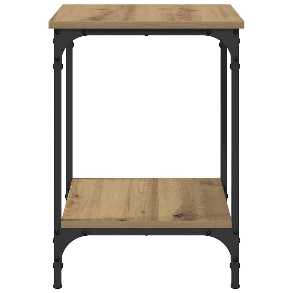 Salontafel Artisan Eiken 40 x 40 x 55 cm Bewerkt hout