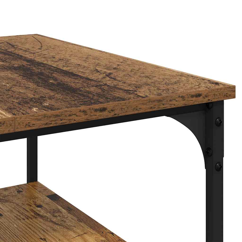 Salontafel Oud Hout 55 x 55 x 40 cm Bewerkt hout