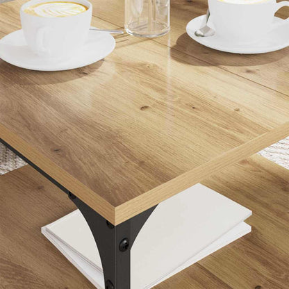 Salontafel Artisan Eiken 55 x 55 x 40 cm Bewerkt hout
