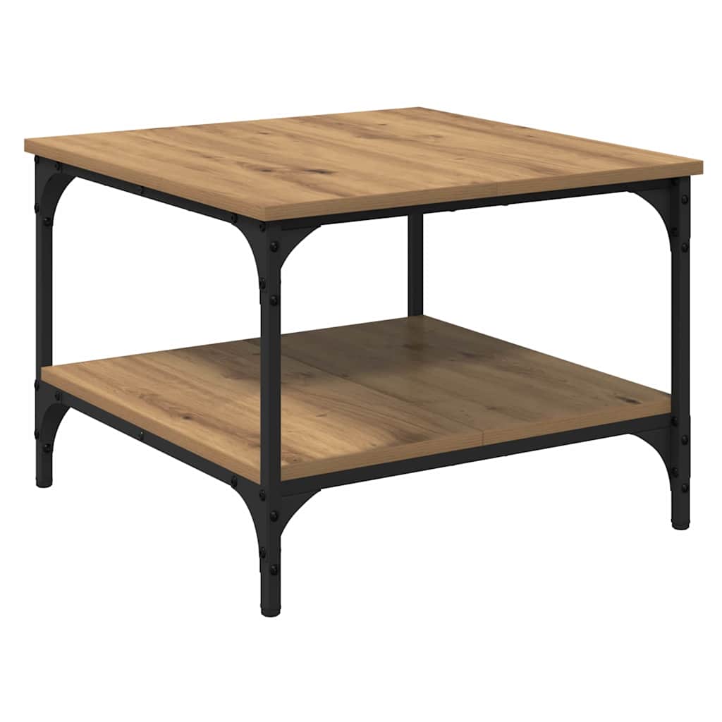 Salontafel Artisan Eiken 55 x 55 x 40 cm Bewerkt hout