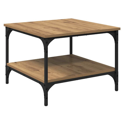 Salontafel Artisan Eiken 55 x 55 x 40 cm Bewerkt hout