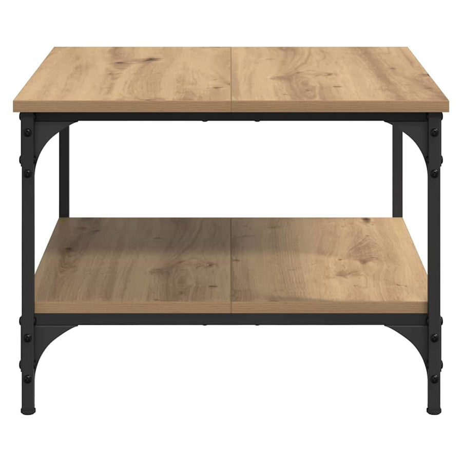 Salontafel Artisan Eiken 55 x 55 x 40 cm Bewerkt hout