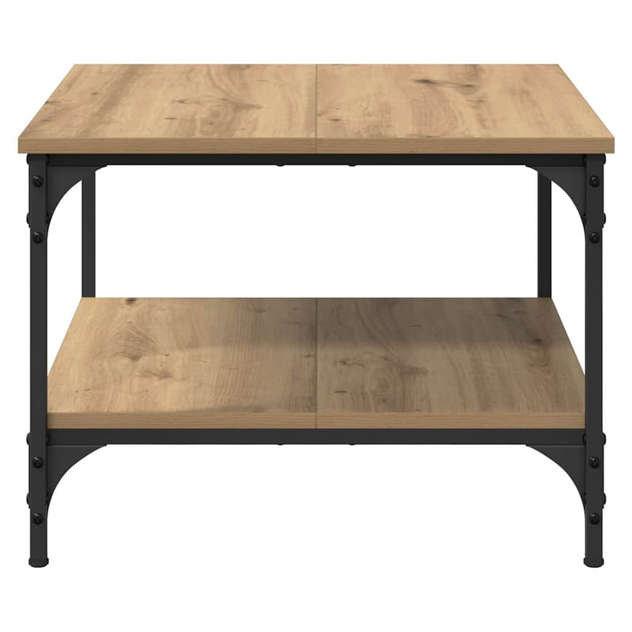 Salontafel Artisan Eiken 55 x 55 x 40 cm Bewerkt hout