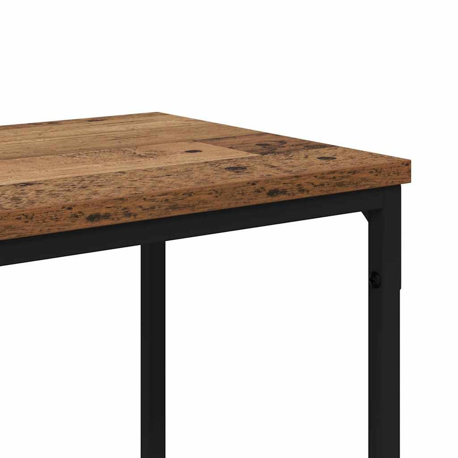 Wandtafel met plank Oud Hout 160 x 30 x 75 cm Bewerkt hout