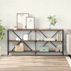 Wandtafel met plank 160x30x75 cm oud hout