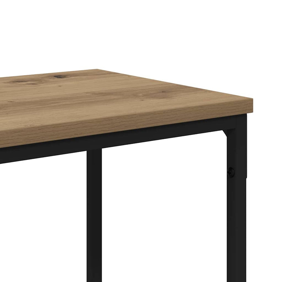 Wandtafel met plank Artisan Eiken 160 x 30 x 75 cm Bewerkt hout