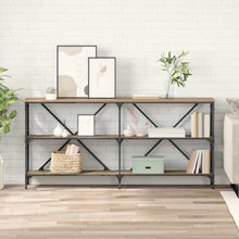 Wandtafel met plank Artisan Eiken 160 x 30 x 75 cm Bewerkt hout