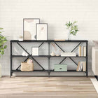 Wandtafel met plank 160x30x75 cm zwart eiken