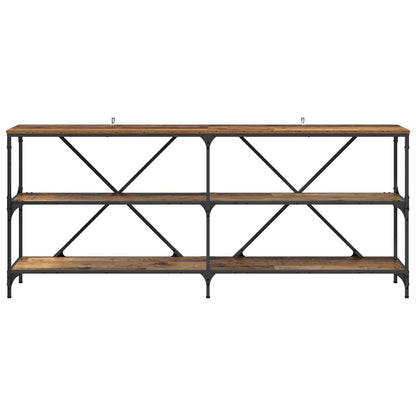Wandtafel met plank met opslag Oud Hout 180 x 30 x 75 cm