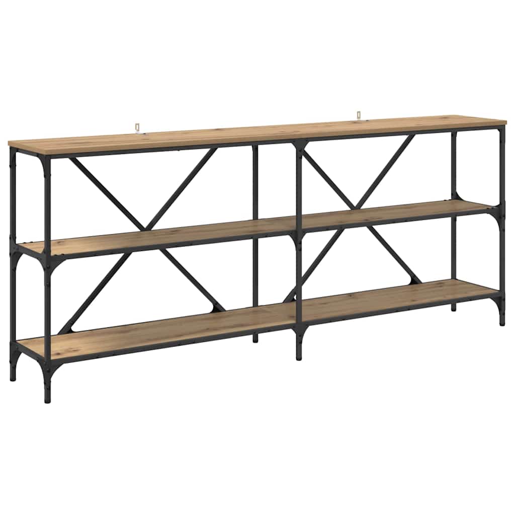 Wandtafel met plank met opslag Artisan Eiken 180 x 30 x 75 cm