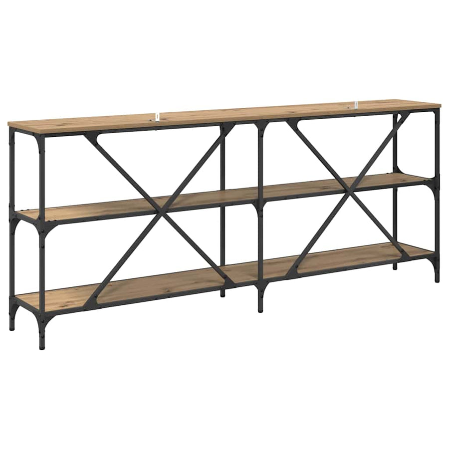 Wandtafel met plank met opslag Artisan Eiken 180 x 30 x 75 cm