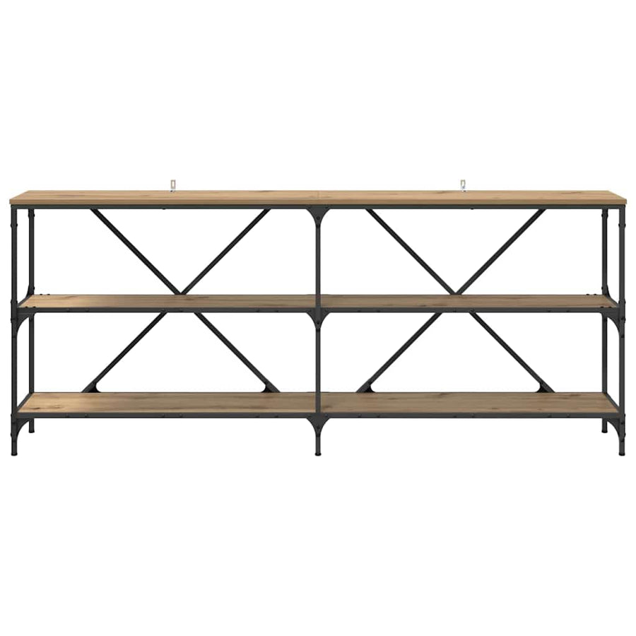 Wandtafel met plank met opslag Artisan Eiken 180 x 30 x 75 cm