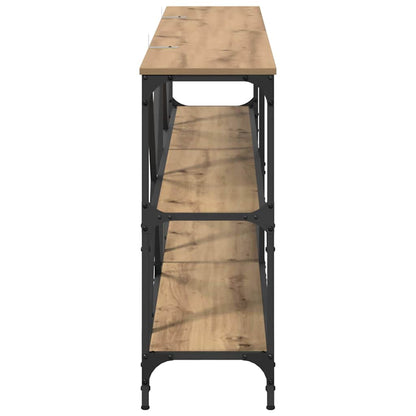Wandtafel met plank met opslag Artisan Eiken 180 x 30 x 75 cm