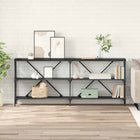 Wandtafel 180x30x75 cm zwart eiken bewerkt hout