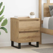Nachtkastje Artisan Eiken 40x35x50 cm bewerkt hout