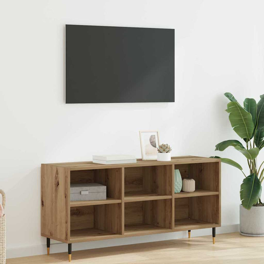 TV-kast Artisan Eiken 103,5 x 30 x 50 cm Bewerkt hout