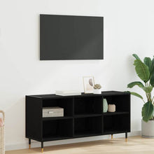 TV-kast Zwart Eiken 103,5 x 30 x 50 cm Bewerkt hout