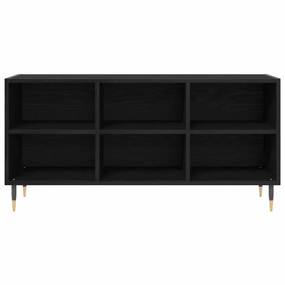 TV-kast Zwart Eiken 103,5 x 30 x 50 cm Bewerkt hout