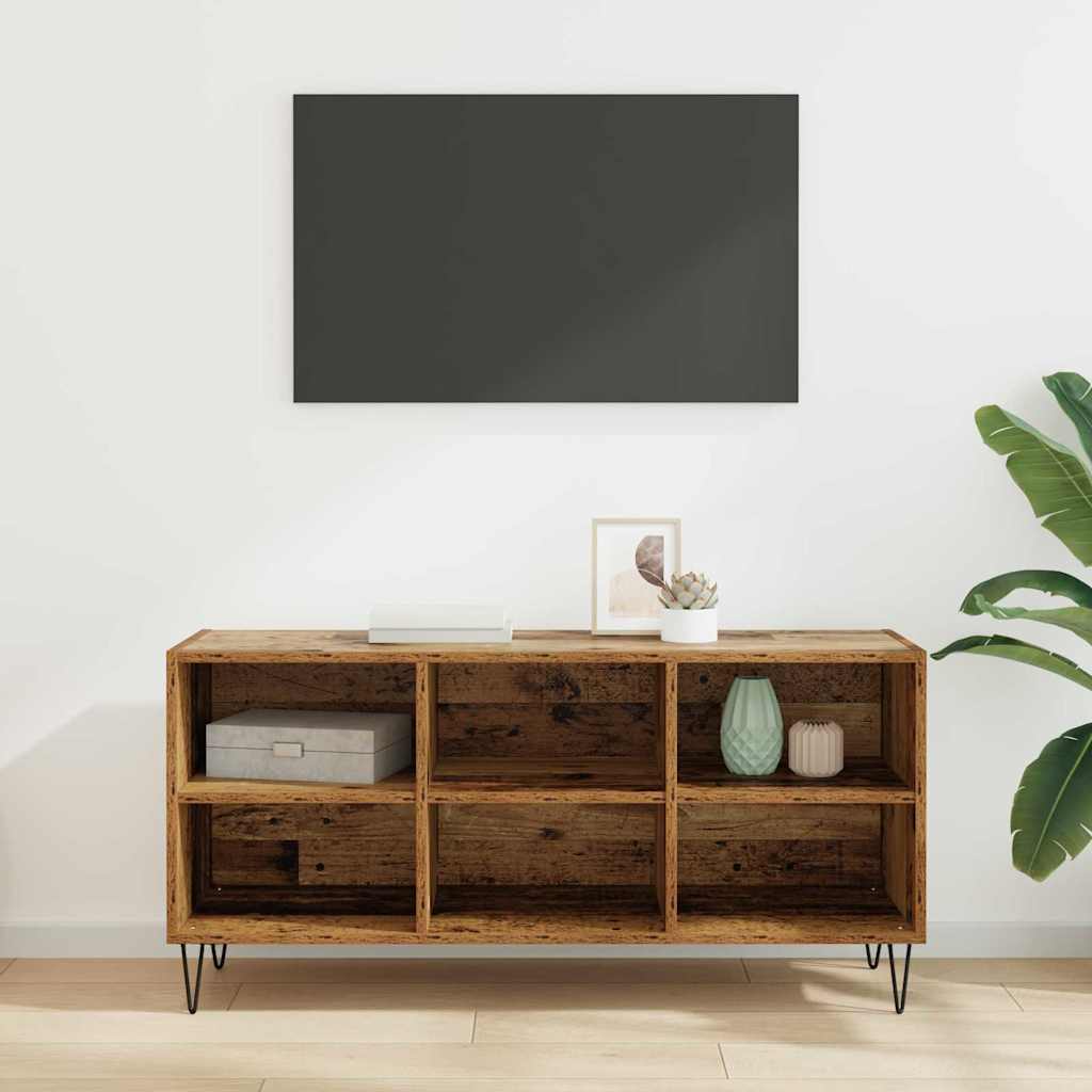 TV-kast Oud Hout 103,5 x 30 x 50 cm Bewerkt hout