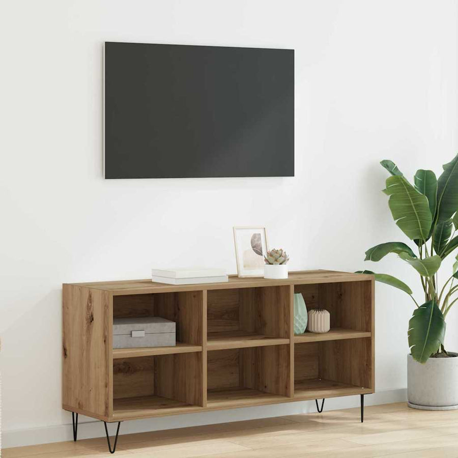 TV-kast Artisan Eiken 103,5 x 30 x 50 cm Bewerkt hout