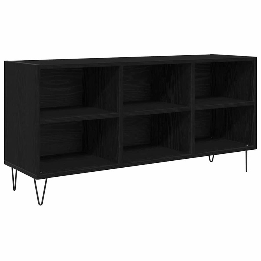 TV-kast Zwart Eiken 103,5 x 30 x 50 cm Bewerkt hout
