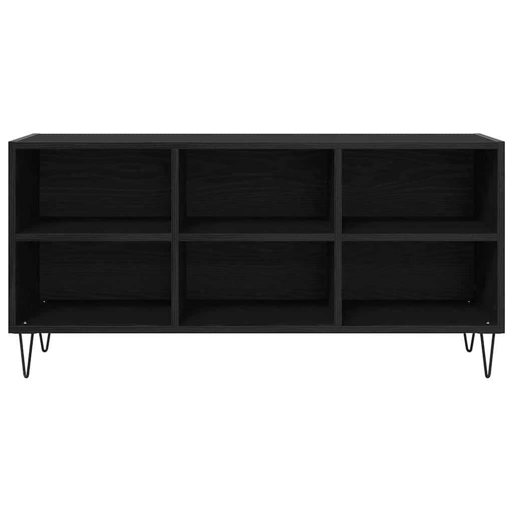 TV-kast Zwart Eiken 103,5 x 30 x 50 cm Bewerkt hout