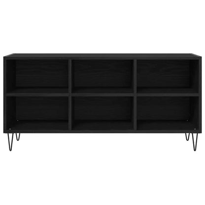 TV-kast Zwart Eiken 103,5 x 30 x 50 cm Bewerkt hout