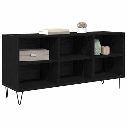 TV-kast Zwart Eiken 103,5 x 30 x 50 cm Bewerkt hout