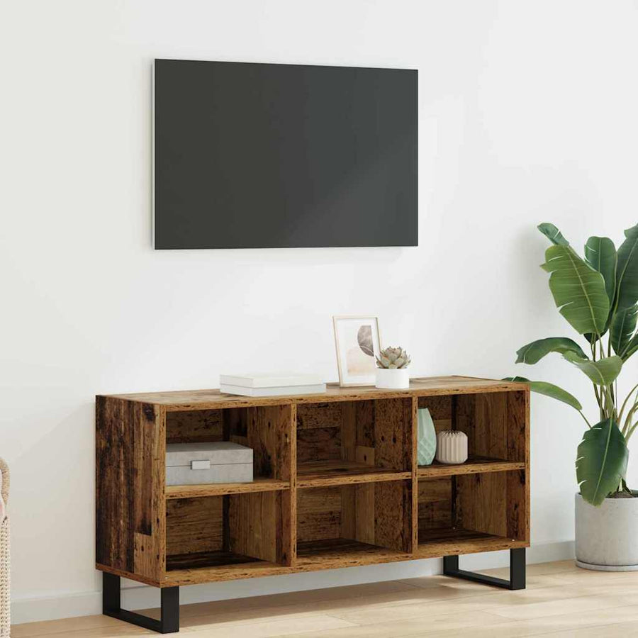 TV-kast Oud Hout 103,5 x 30 x 50 cm Bewerkt hout