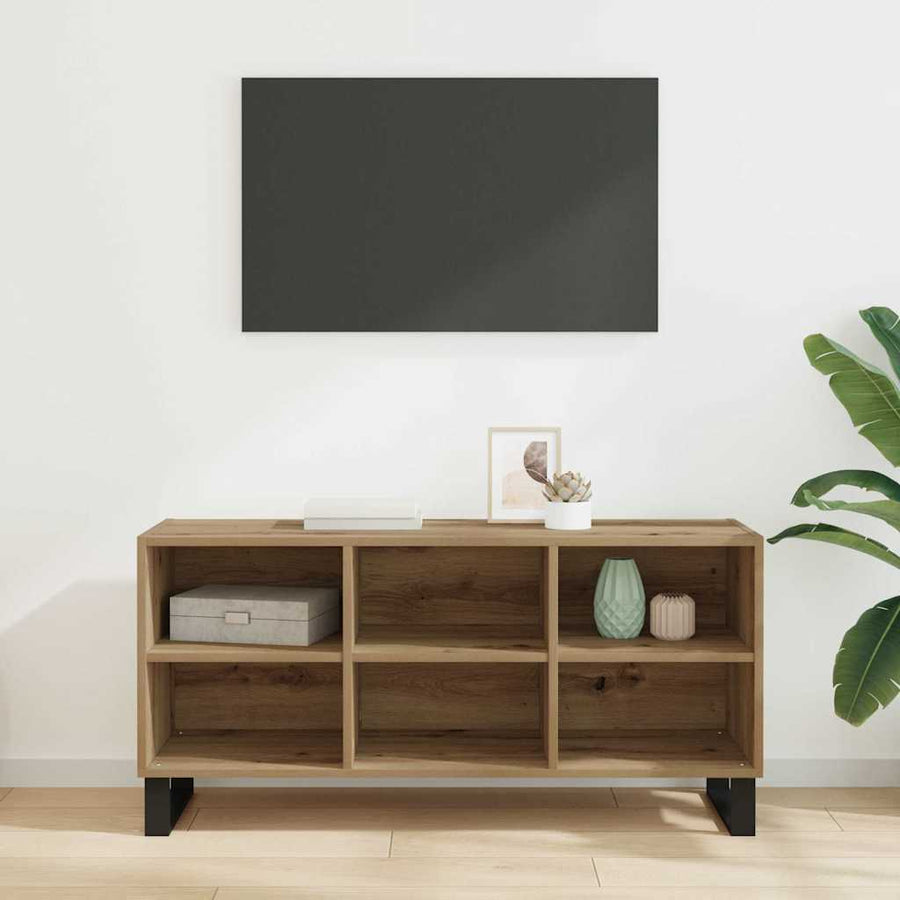 TV-kast Artisan Eiken 103,5 x 30 x 50 cm Bewerkt hout