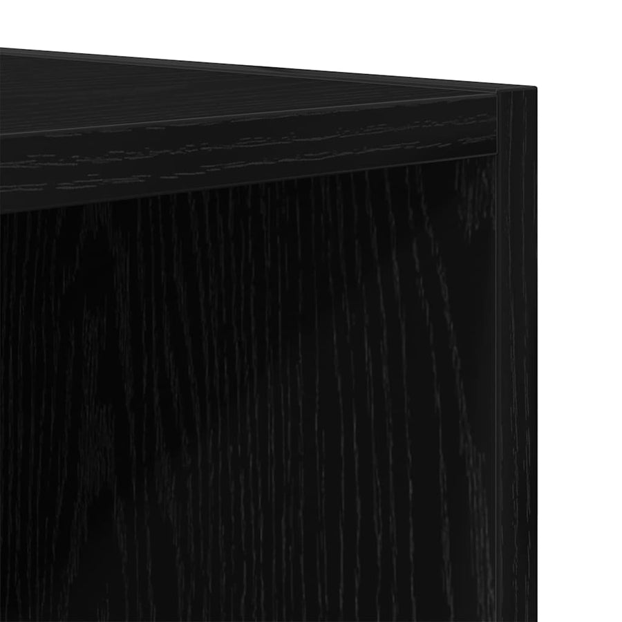 TV-kast Zwart Eiken 103,5 x 30 x 50 cm Bewerkt hout