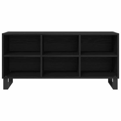 TV-kast Zwart Eiken 103,5 x 30 x 50 cm Bewerkt hout