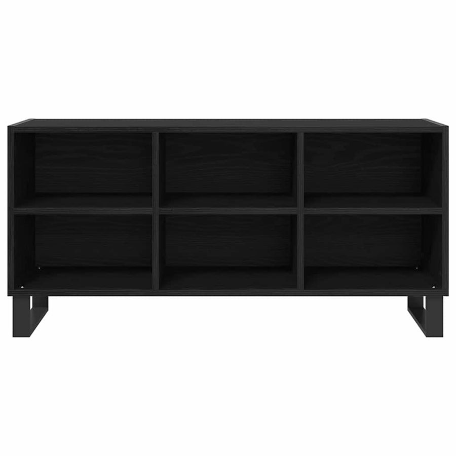 TV-kast Zwart Eiken 103,5 x 30 x 50 cm Bewerkt hout