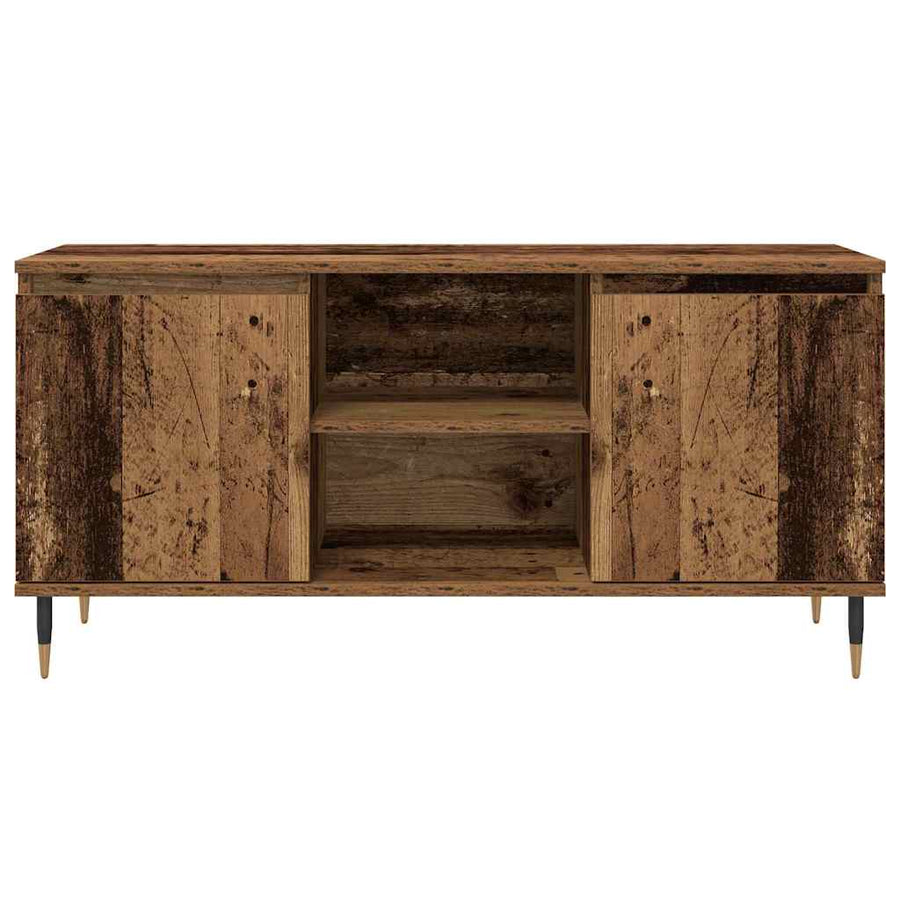 TV-kast Oud Hout 104 x 35 x 50 cm Bewerkt hout