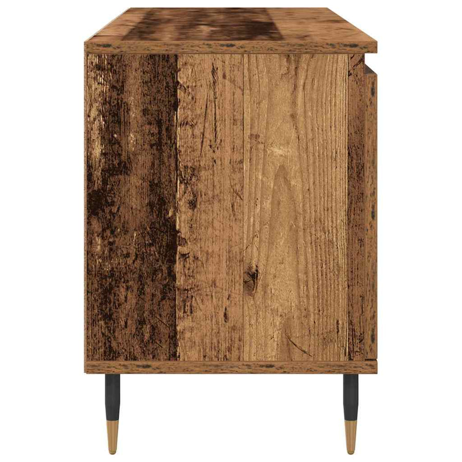 TV-kast Oud Hout 104 x 35 x 50 cm Bewerkt hout