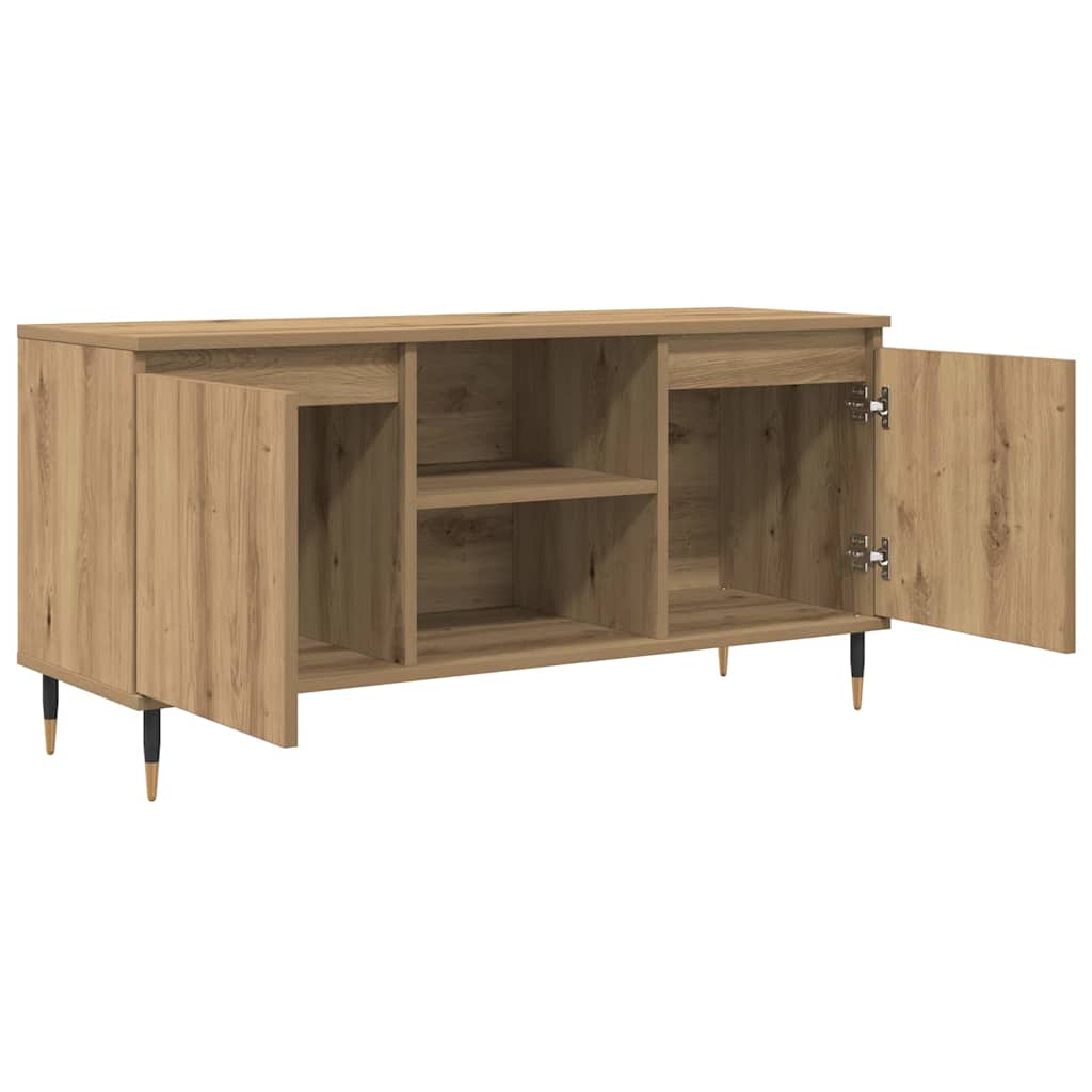 TV-kast Artisan Eiken 104 x 35 x 50 cm Bewerkt hout
