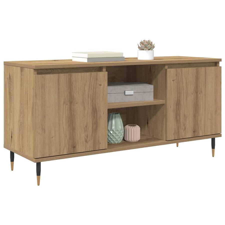 TV-kast Artisan Eiken 104 x 35 x 50 cm Bewerkt hout