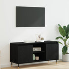 TV-kast 104x35x50 cm zwart eiken bewerkt hout