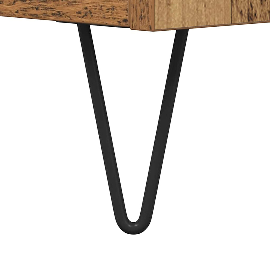 TV-kast Oud Hout 104 x 35 x 50 cm Bewerkt hout