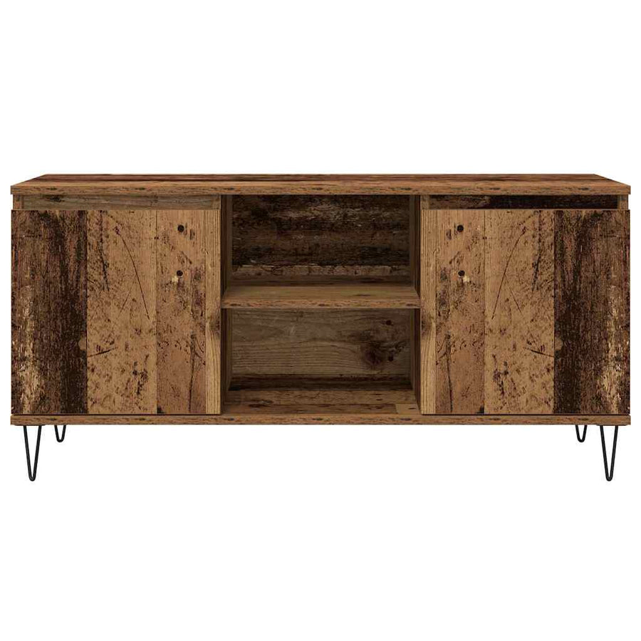 TV-kast Oud Hout 104 x 35 x 50 cm Bewerkt hout